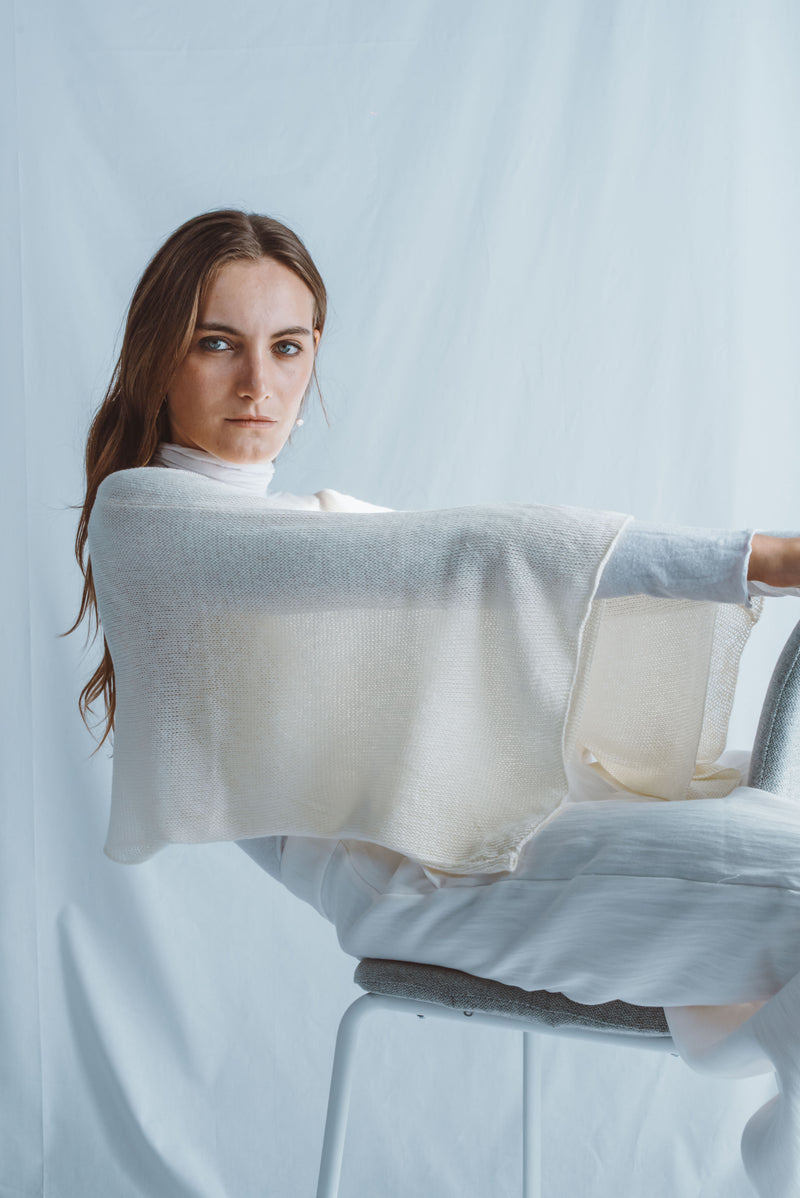 Wide-sleeve rectangle top