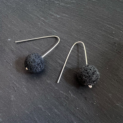 Silver line and volcanic stone