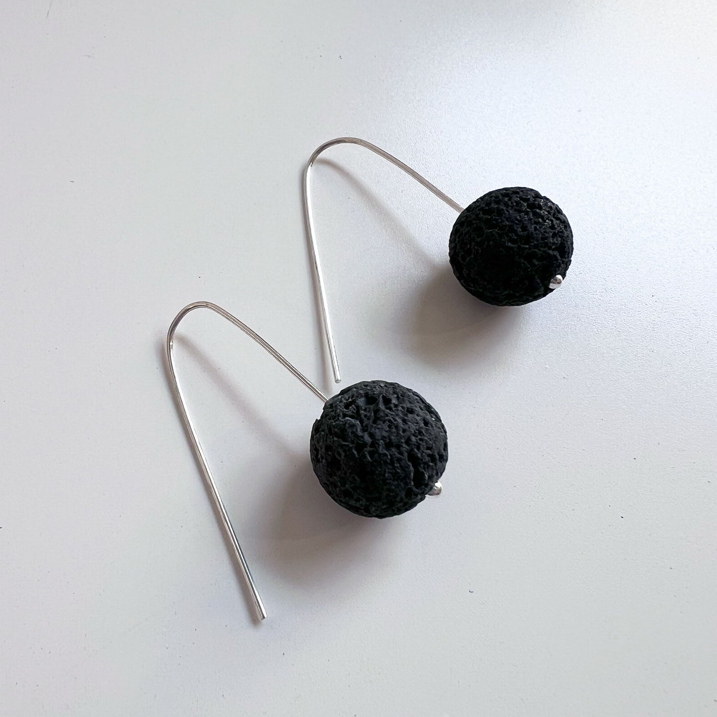 Silver line and volcanic stone