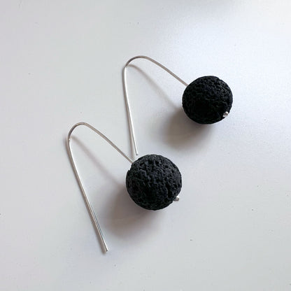 Silver line and volcanic stone