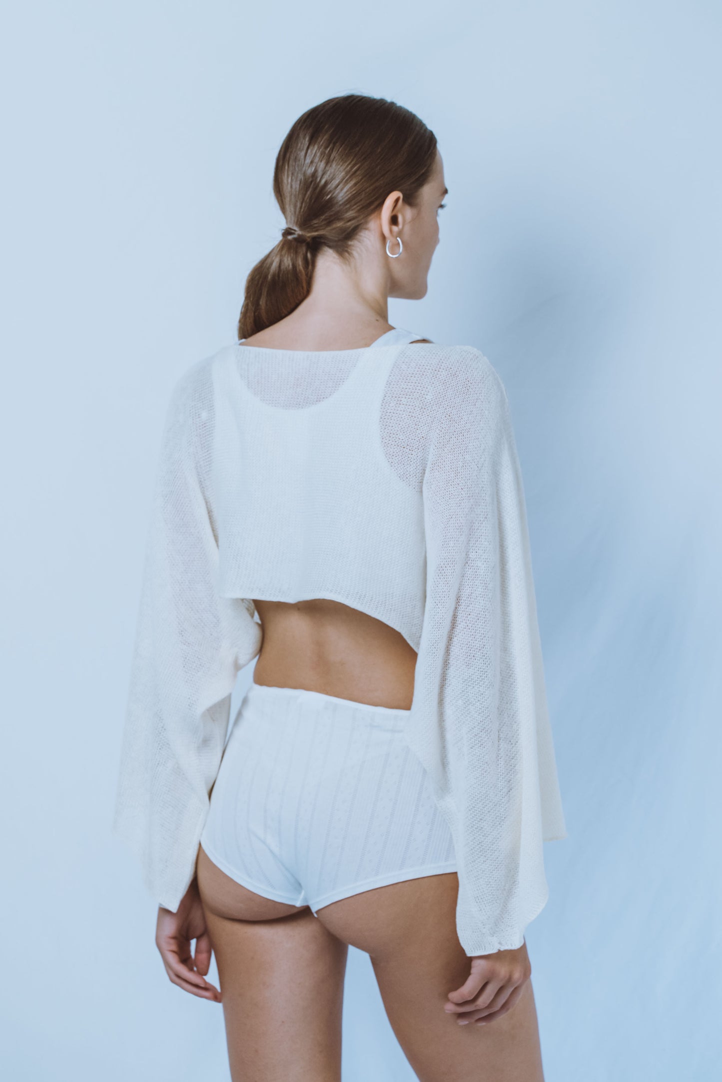 Wide-sleeve rectangle top