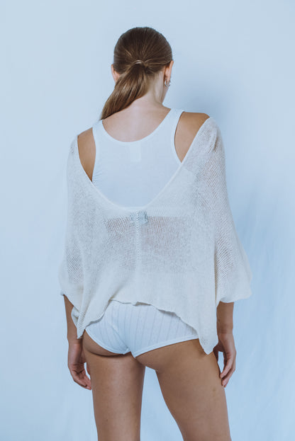 V-neck ruana top
