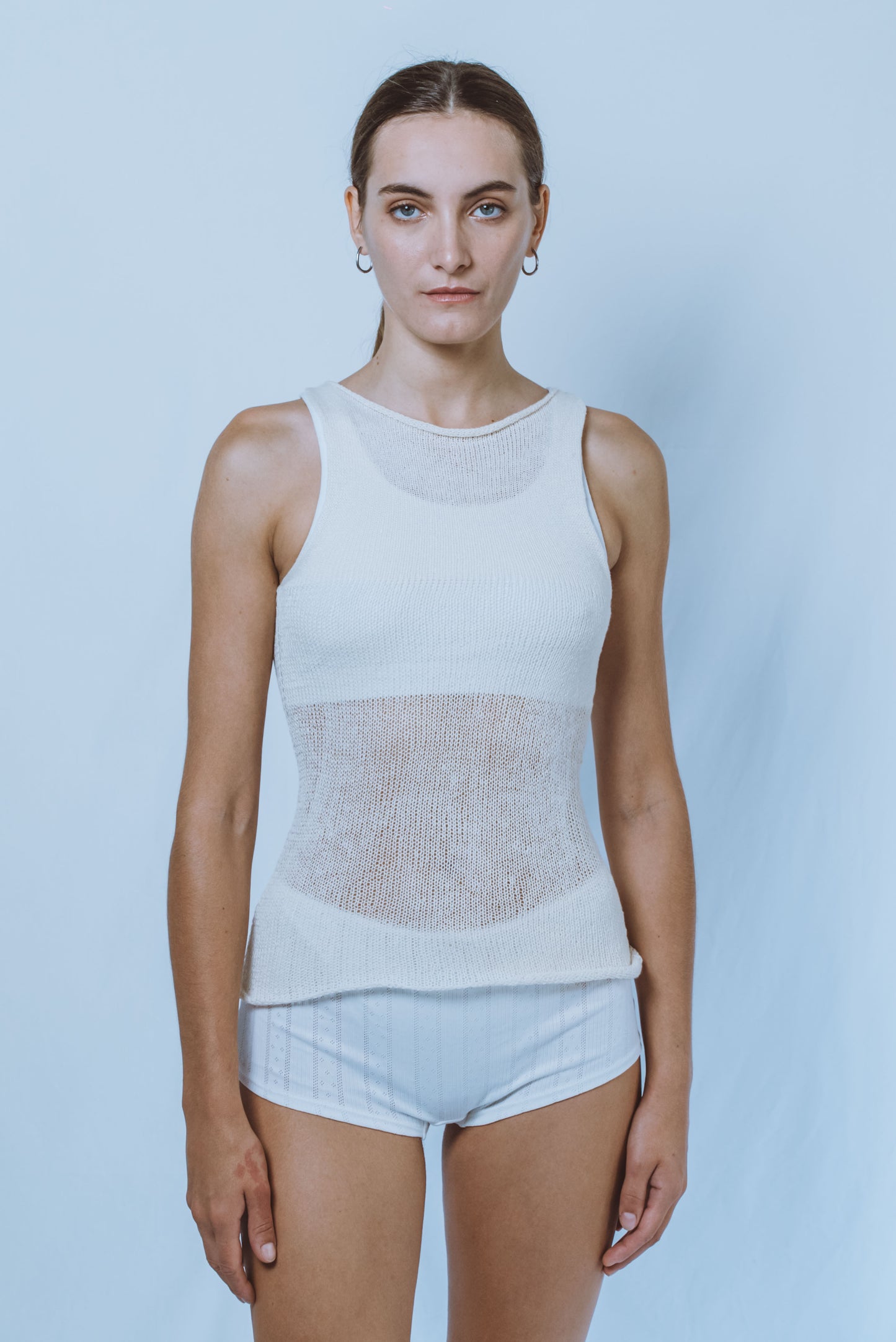 Dual-tensity tank top