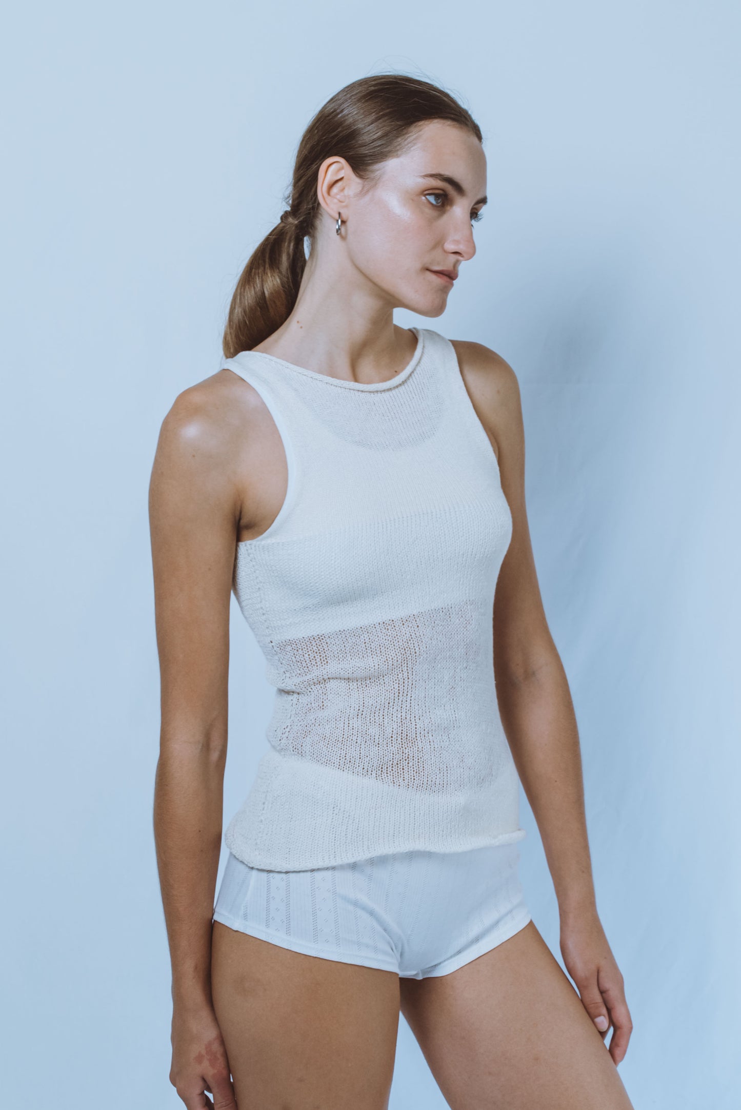 Dual-tensity tank top