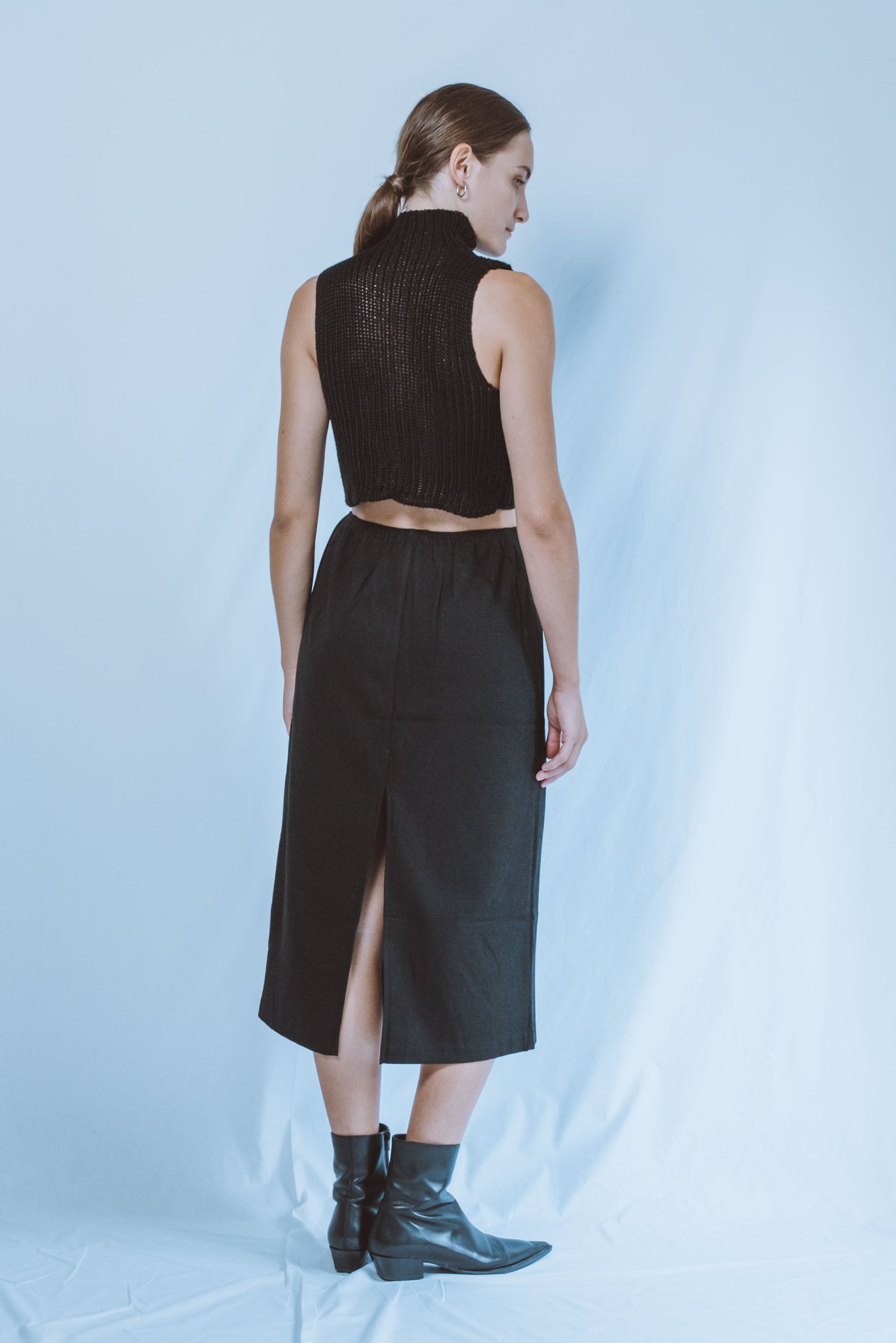 Turtle Neck Halter Top