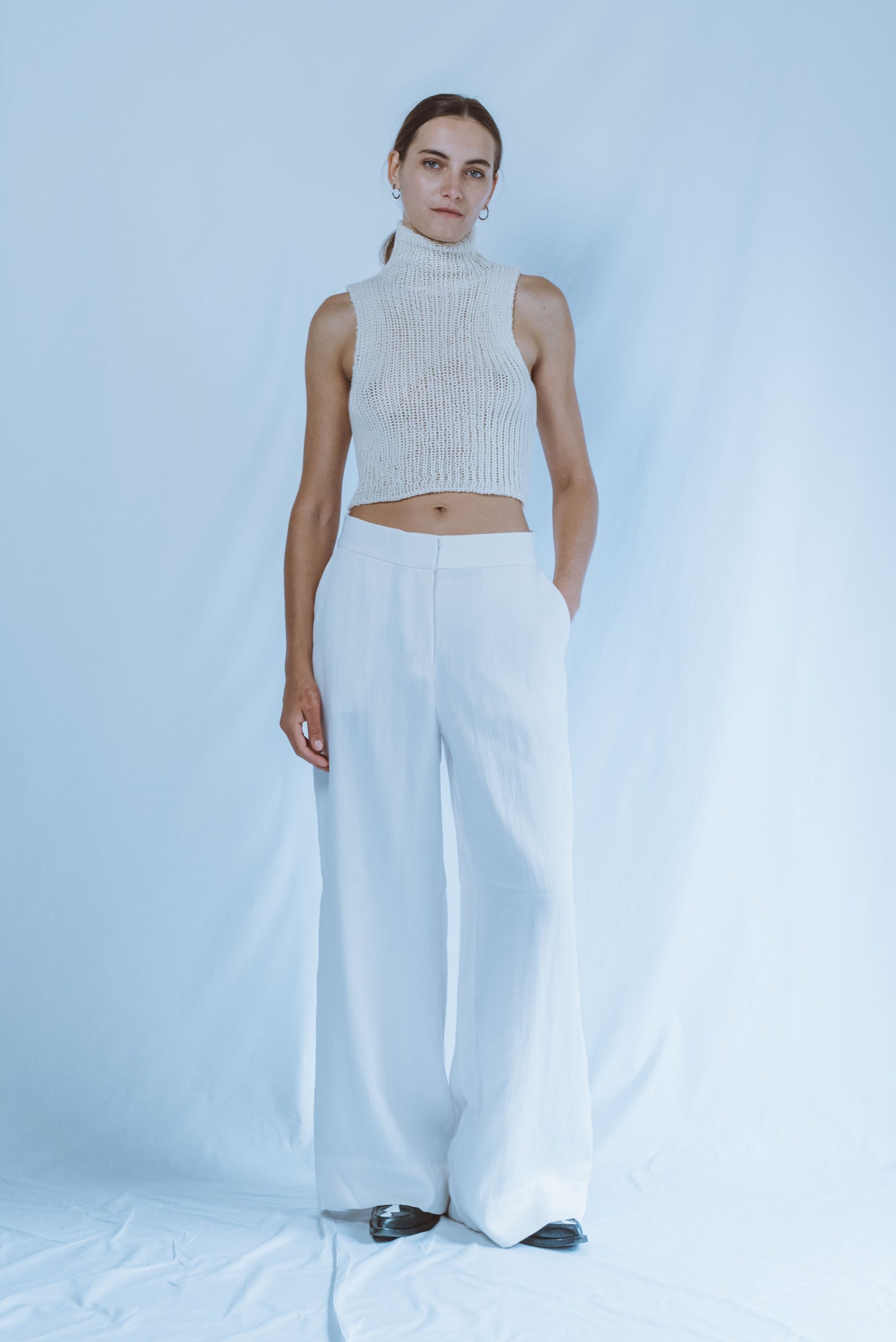 Turtle Neck Halter Top