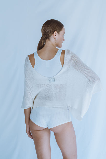 V-neck ruana top