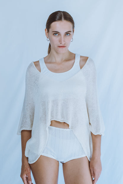 V-neck ruana top