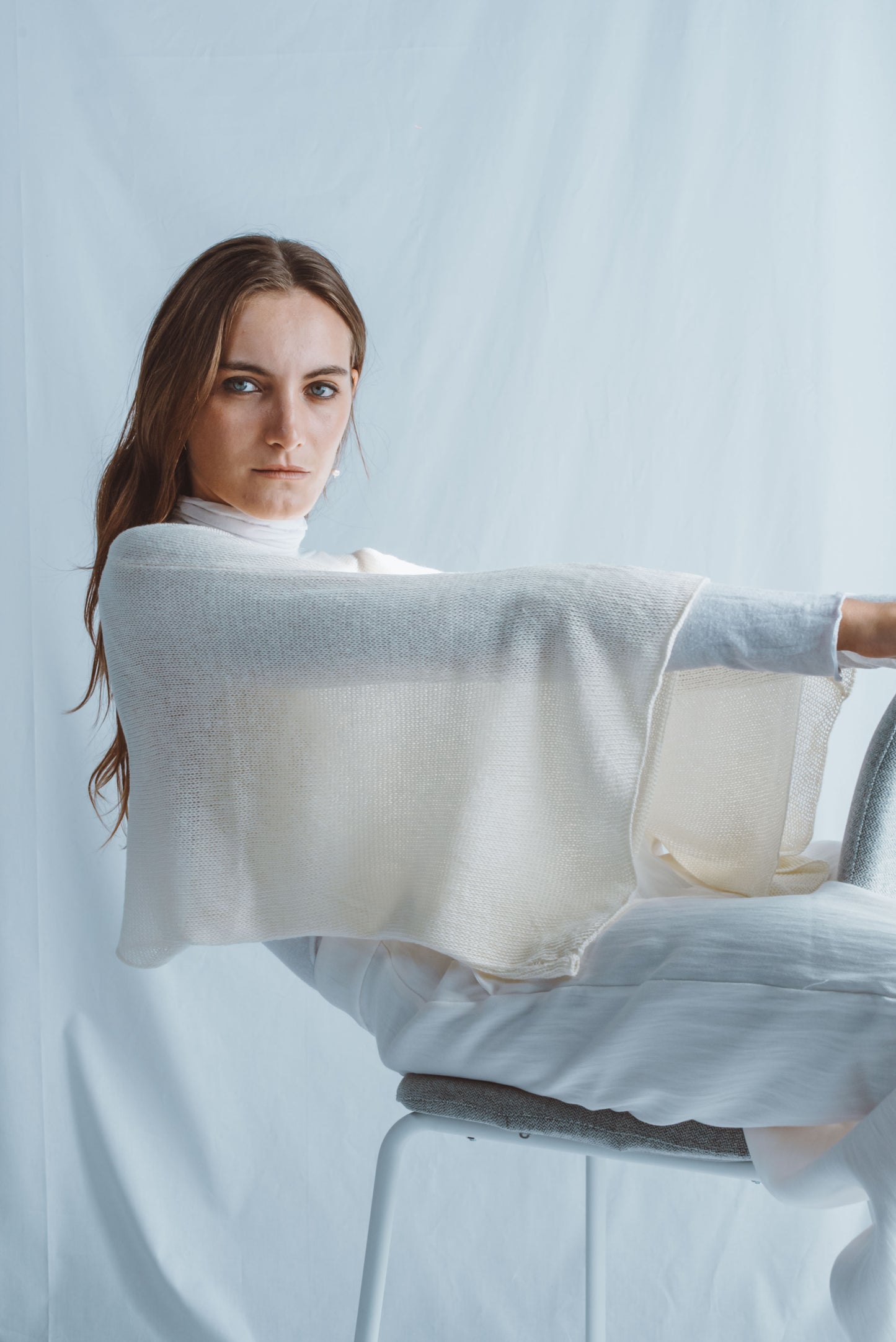 Wide-sleeve rectangle top