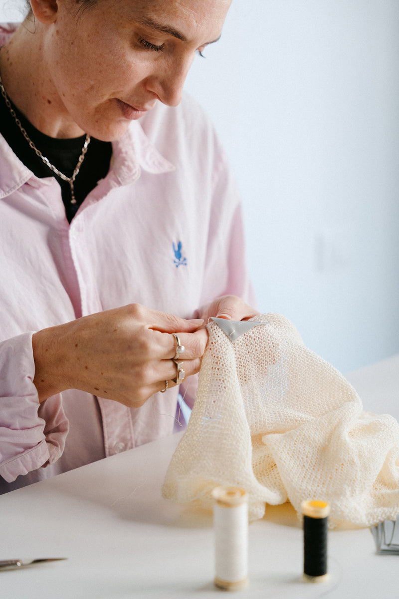Hand-sewn seams